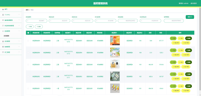 医药管理系统-毕设无忧网