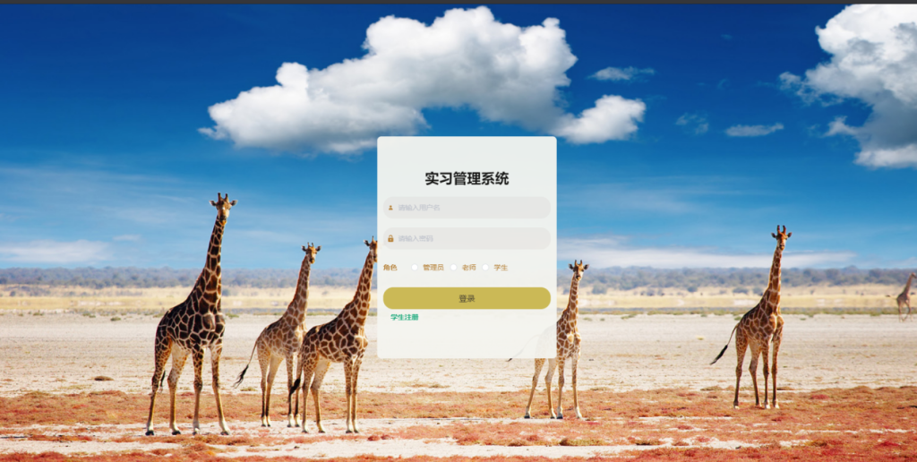 实习管理系统管理