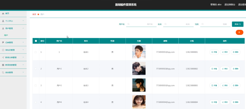 新闻稿件管理系统-毕设无忧网