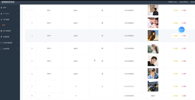 新闻推荐系统-毕设无忧网