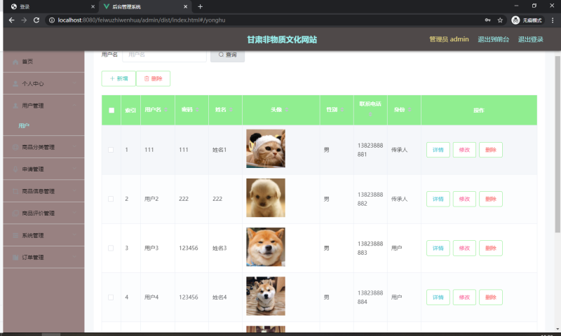 甘肃非物质文化网站-毕设无忧网